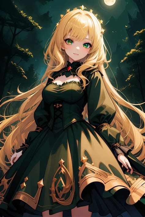 A girl, Average height, Skinny, Medium-sized breasts. blonde hair ...