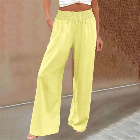Clearance！ GZWYHT Linen Pants For Women Linen Pants Women Petite Womens ...