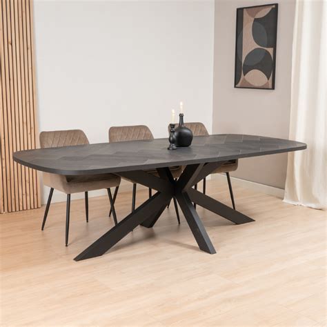 Tischgestell Mads Metall schwarz 180 x 95 cm - Bronx71