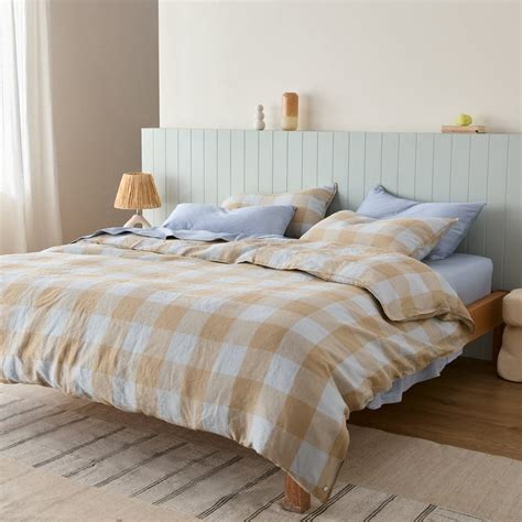 Eve Linen - Riley Gingham Bed Sheets | Sheet Society