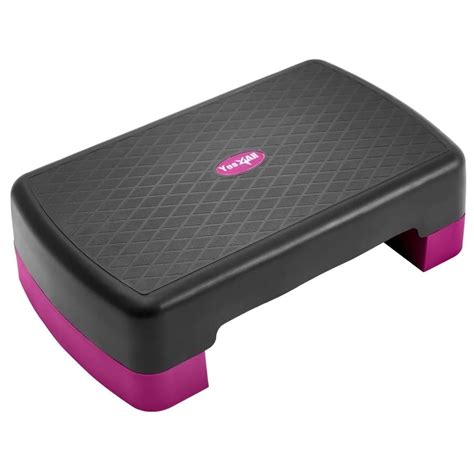 Yes4All 18.9" Aerobic Exercise Step Platform with 2 Risers, Adjustable ...