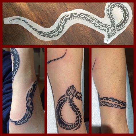 Wrap Around Snake Tattoo - Watercolor Tattoo Design