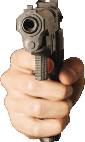 Gunpoint Pointing Gun At You Sticker - Gunpoint Pointing gun at you ...