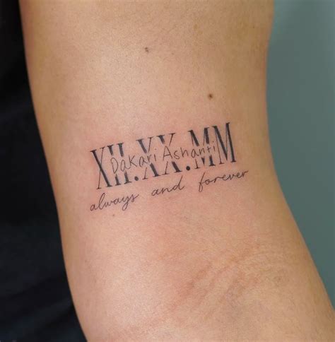 50+ Roman Numerals Tattoo Ideas to Ink Those Special Moments