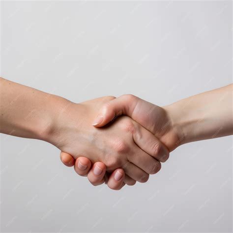 Premium AI Image | A close up of two people shaking hands