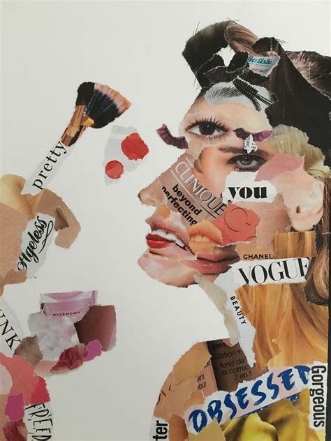 Pin by r on Inspiration Archive | Gcse art sketchbook, Face collage ...