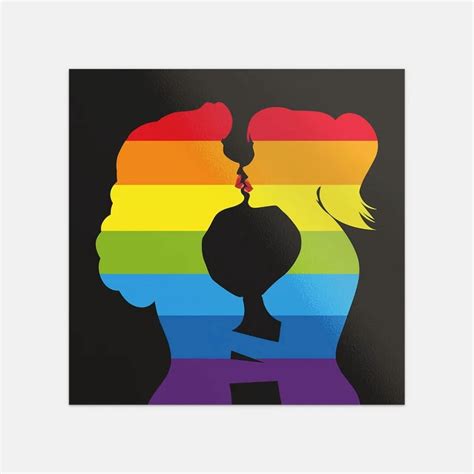 DOPASTICKER Lesbians Kiss Sticker Decal Phone Decal Water Bottle Stickers, Cars Stickers, Water ...