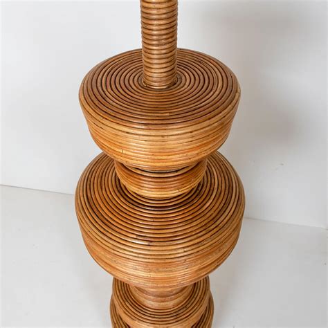 1 of the 2 Huge Eco Friendly Huge Rattan Floor Lamps by René Houben For ...