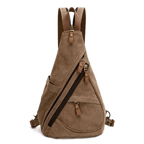 KL928 Canvas Sling Bag for Women Sling Backpack Crossbody Shoulder Bag ...