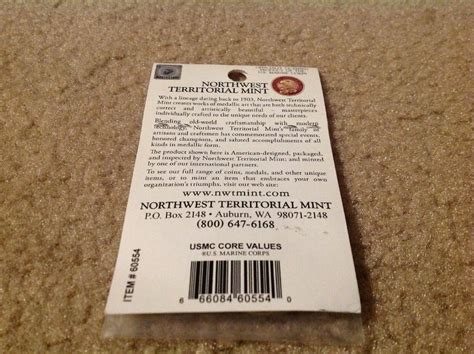 USMC U.S. Marine Corps Core Values Challenge Coin New | #2006729380