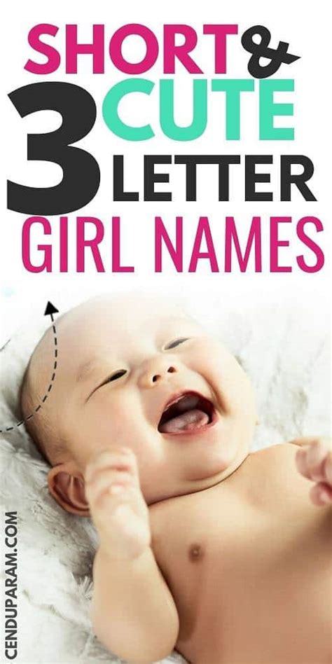 3 Letter Girl Names with Meanings - Cenzerely Yours