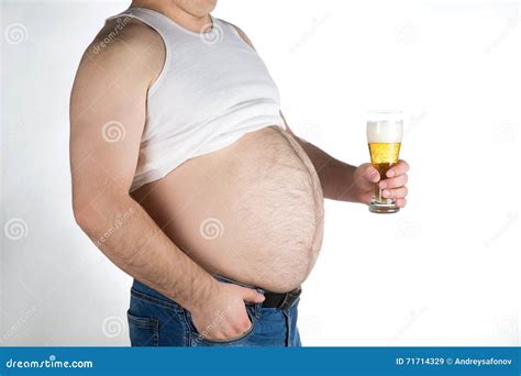 Hairy Beer Belly Of Middle Aged Caucasian Man Royalty-Free Stock Photo | CartoonDealer.com #7821561