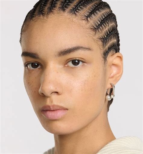 Pendientes medianos Dior Tribales New Look Metal con acabado en paladio ...