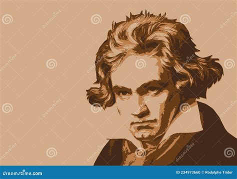 Portrait of the Famous German Composer, Ludwig Van Beethoven. Editorial ...