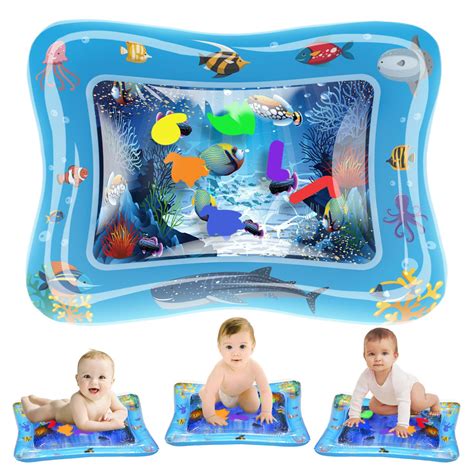 Novelty Place Baby Water Mat - Inflatable Splashing Infants Toddlers ...