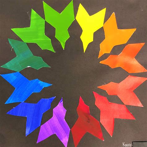 Creative Color Wheel Ideas Middle School Creative Color Wheel Art