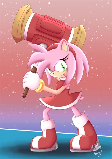 ArtStation - Amy Rose & Piko Piko Hammer