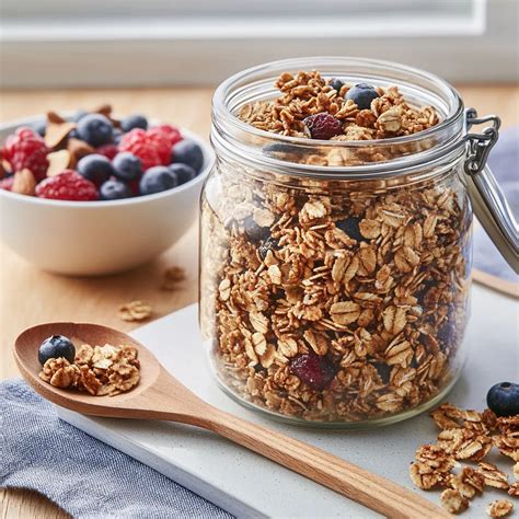 Crunchy Sugar-Free Granola with Banana - Magic House Recipes