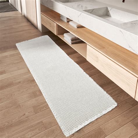 Amazon.com: AMOAMI Waffle Runner Rug Super Absorbent Non Slip Bath Mats ...