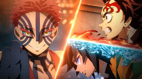 New Footage of Tanjiro & Giyu vs Akaza Revealed in First Demon Slayer ...