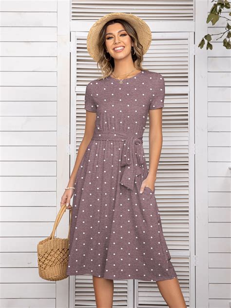 Dot Dress, Belted Dress, Dress P, Shirt Dress, Vestido Dot, High Rise ...