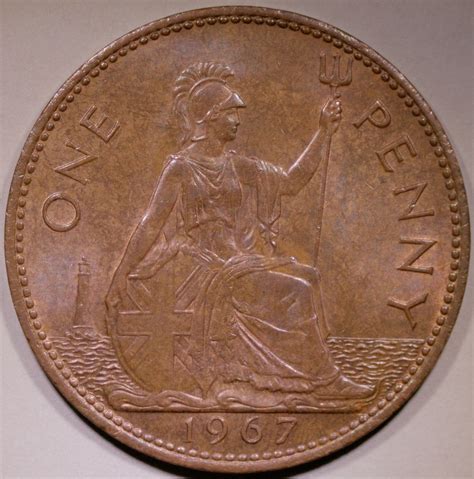 Rare Coins & Relics - 1967 English One Penny
