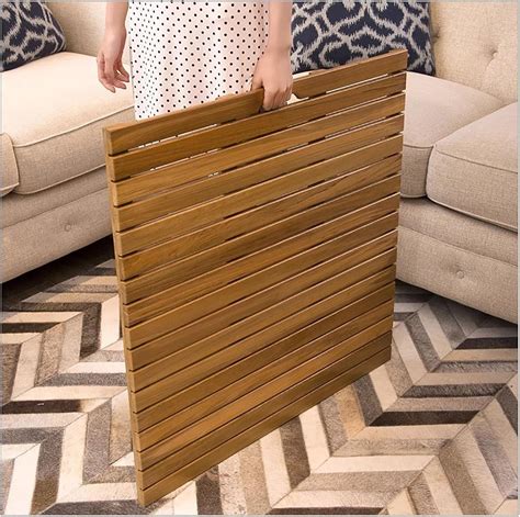 Amazon.com: 44in 40in 36in 32in 30in 28in Largr Teak Shower and Spa Mat, Bath Floor Mat with ...