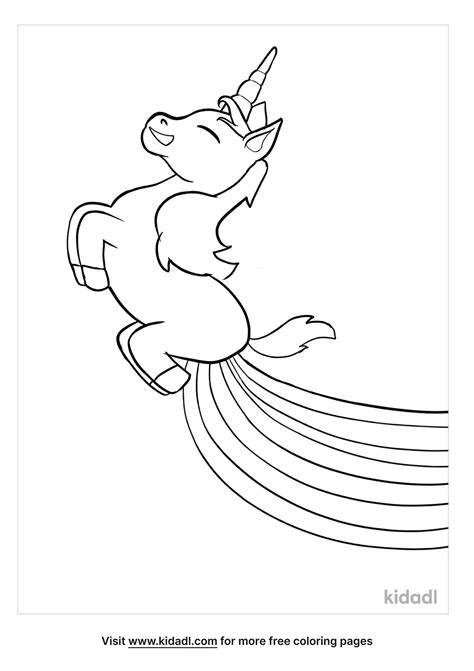 Rainbow Dash Unicorn Coloring Pages