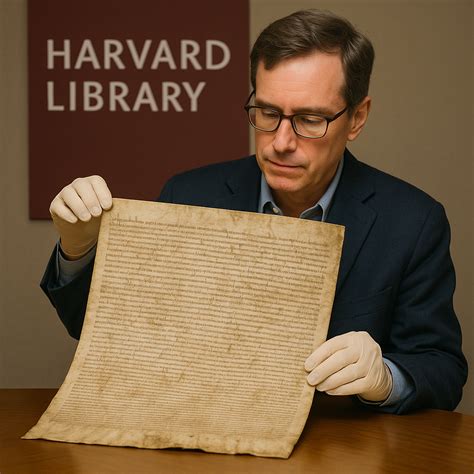 English Newsroom: Harvard Library Confirms Original Magna Carta Discovery