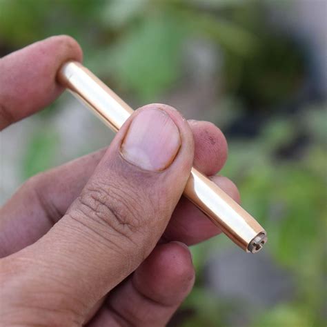 Brass One Hitter Set, Solid Brass Bat, 3 Inch Pipe Easy Self Clean ...