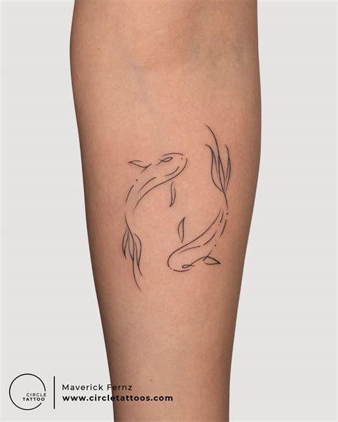 Simple Koi Fish Tattoo