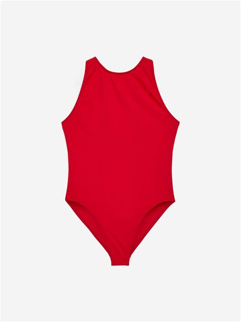 Racerback Swimsuit – Red – Women – ARKET GB