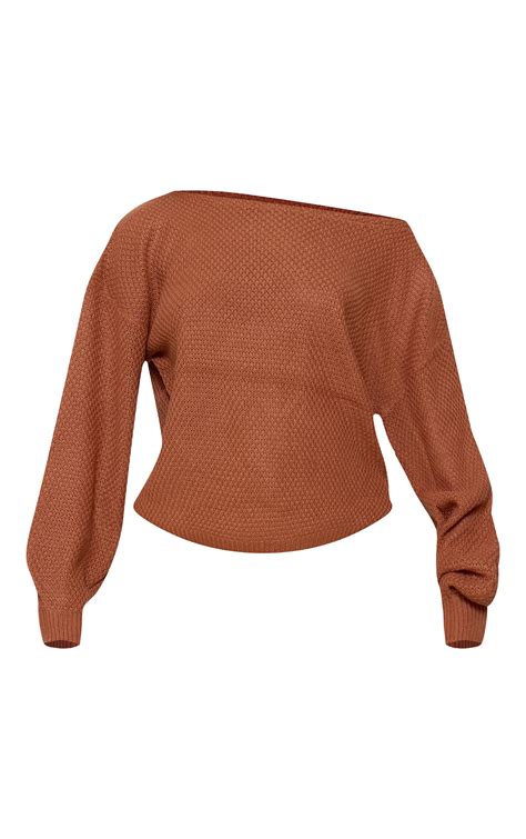 Rust Knitted Waffle Lounge Set | Knitwear | PrettyLittleThing USA