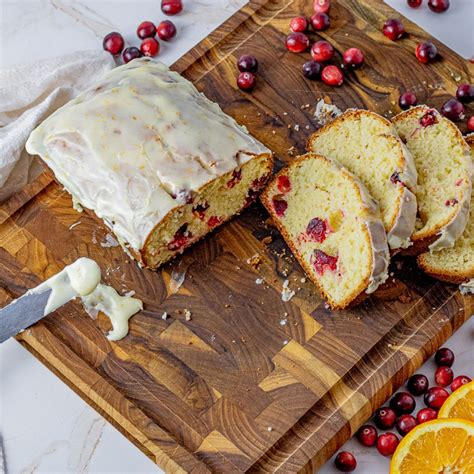 Cranberry Orange Bread with Orange Zest Glaze - Feeding Your Fam