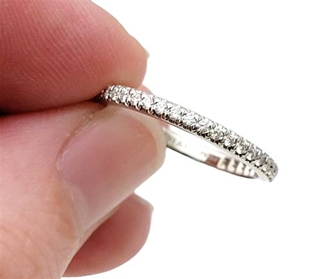 Tiffany and Co. Soleste Round Brilliant Diamond Full Eternity Platinum ...