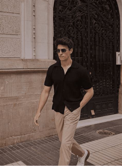 Black Polo Shirt And Khakis at Guillermo Odea blog