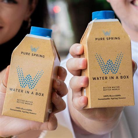 Water in a Box Flavoured Pure Spring Water 12 x 500ml Cartons | 100% ...