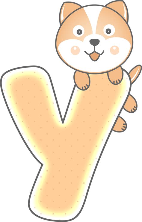 Cute Dog Animal, Letter Y 56251992 PNG