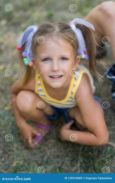 Portrait of a Four Year Old Girl Stock Image - Image of cute, holding ...