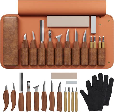 Amazon.com: RexTact Wood Carving Kit Deluxe Hand Carving Tool Set, 16 ...
