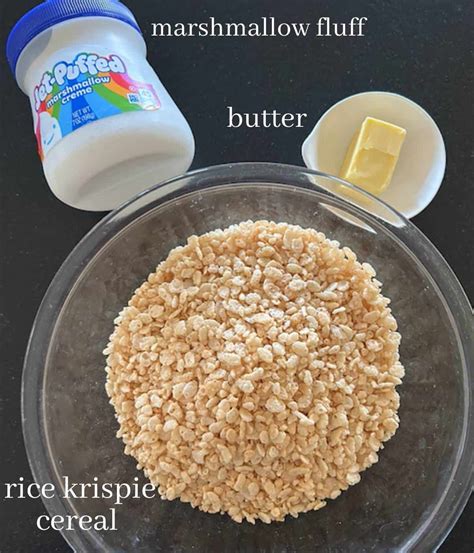 Rice Krispie Treats with Marshmallow Fluff - Simply Made Eats
