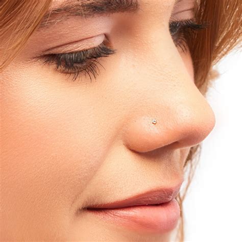 Top tiny sterling silver nose stud Top Sale
