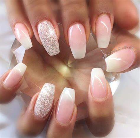 List Of French Ombre Nails With Glitter Ideas - esazxv