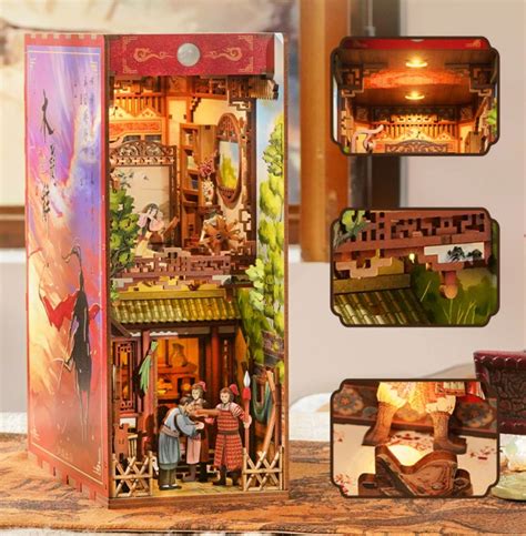 The Ballad of Mulan DIY Book Nook Kit | 3D Wooden Puzzle Bookend ...