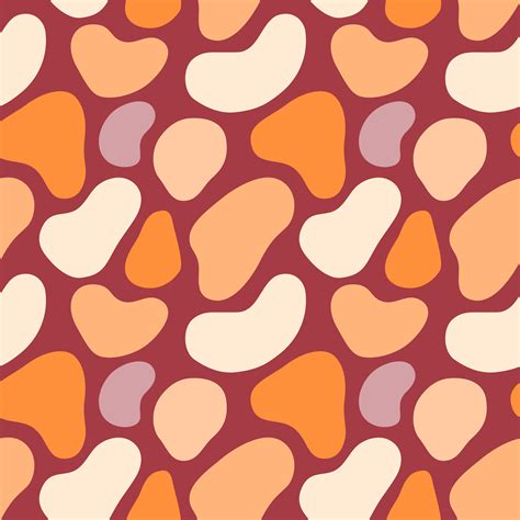 Abstract Organic Colorful Shapes Seamless Pattern 1255571 Vector Art at ...