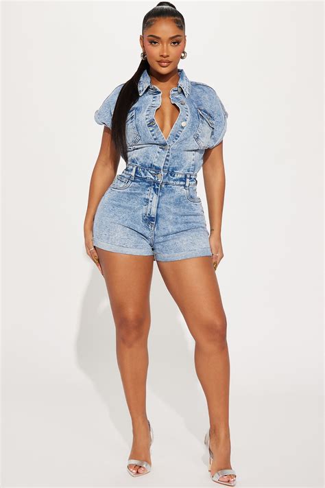 Denim Romper Women