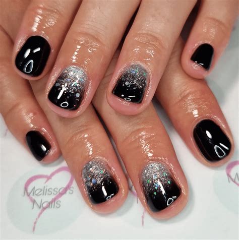 Simple Nail Art Designs Black And Silver