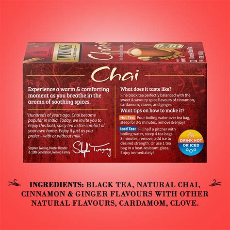 Snapklik.com : Twinings Chai Tea, Caffeinated Black Tea Naturally Flavored