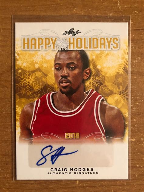 2018 Leaf Happy Holidays Craig Hodges autograph Chicago Bulls | eBay