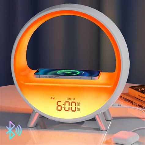 Amazon.com: MOMILLA Sunrise Alarm Clock with Wireless Charging Station ...